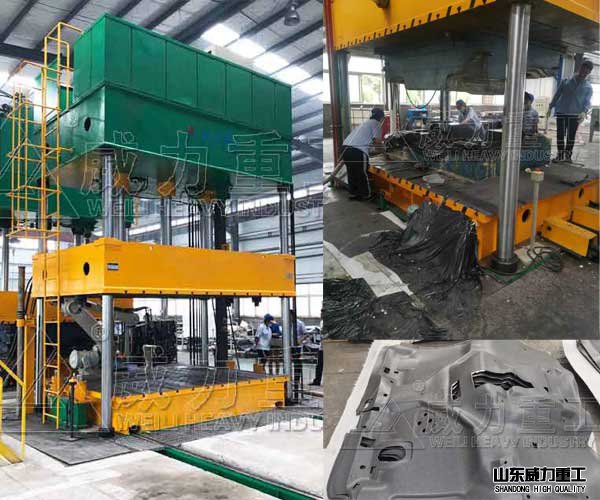 315噸油壓機(jī)_四柱汽車內(nèi)飾件熱壓成型機(jī)